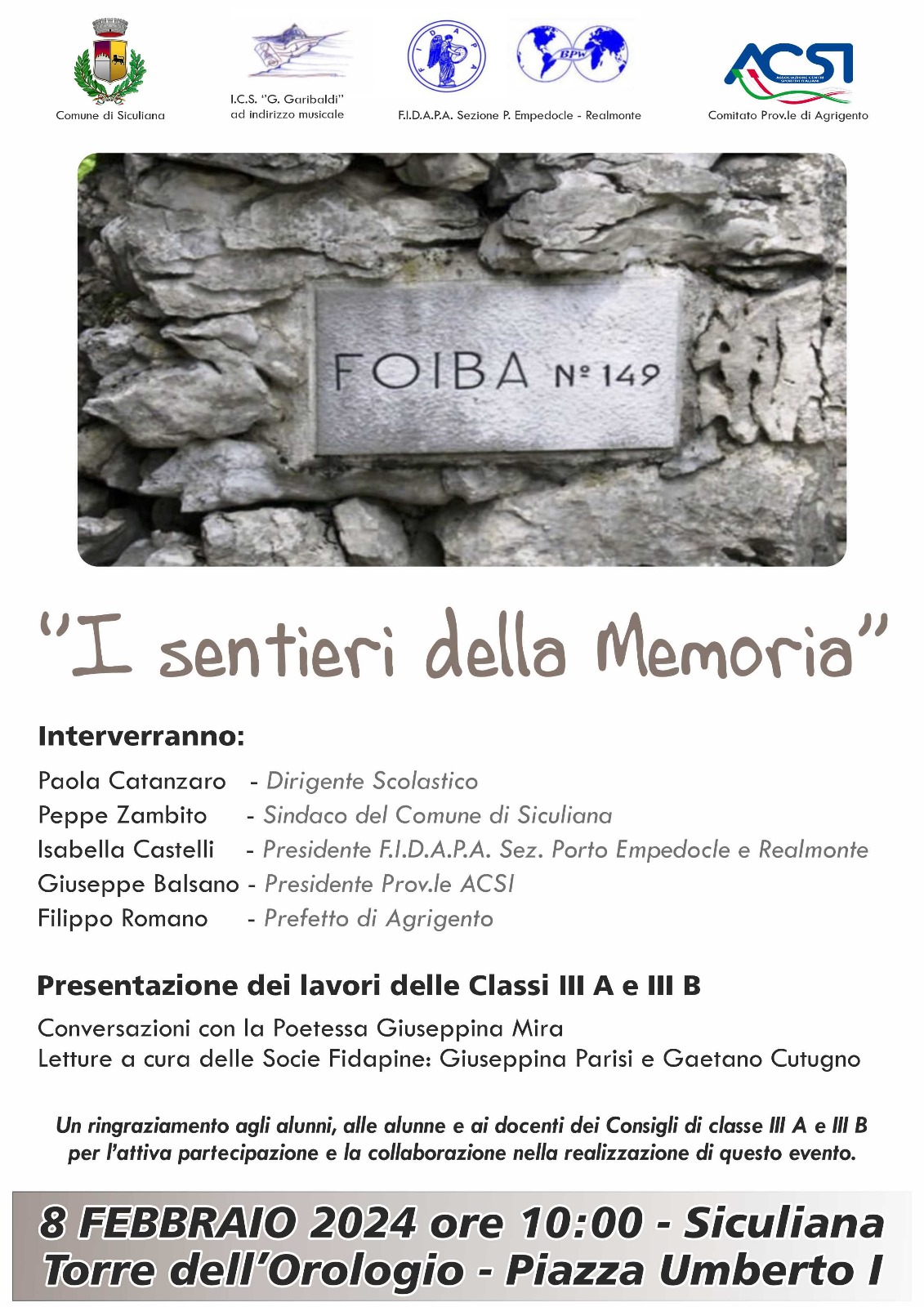 I sentieri della Memoria